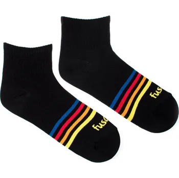 Dámské ponožky Tříčtvrteční ponožky Proužek černý S (35-38)