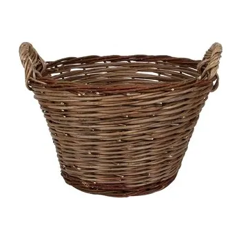 Odpadkový koš Koš hospodářský akátový tmavě hnědý 47x30cm