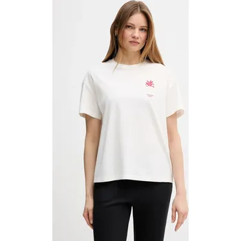 Bavlněné tričko Marc O'Polo 5000008180 béžová 01X, vel. S