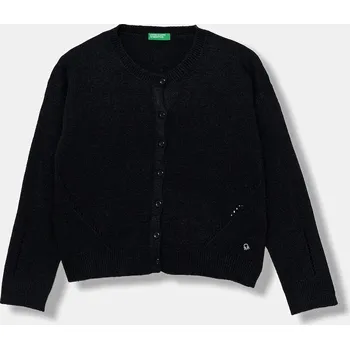 Dámský svetr Kardigan s vlnou United Colors of Benetton 126WC500X.G.seasonal námořnická modř 59X, vel. 150