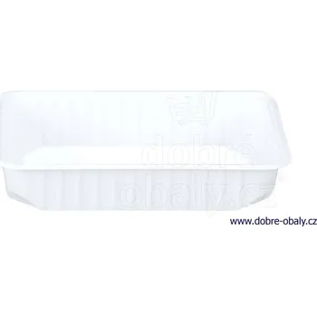 Vanička hranatá bílá 500 ml PP 77585, karton