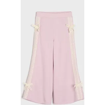 Dívčí kalhoty Sinsay - Tepláky se širokými nohavicemi - levandulová - 681AV-04X - 681AV-04X-110