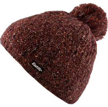 Pokrývka hlavy EISBÄR Stylový zimní klobouk Eisbär WMS Tilla Pompon pro ženy ČERVENÁ