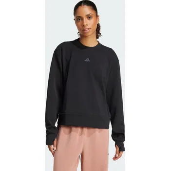 Pánská mikina ADIDAS Mikina Designed-for-Training Warm-Up Crewneck 2XL ČERNÁ