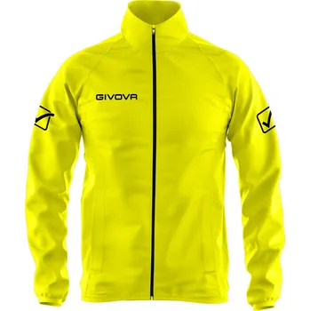 Pánská větrovka GIVOVA Givova Basico sportovní nepromokavá bunda S ŽLUTÁ
