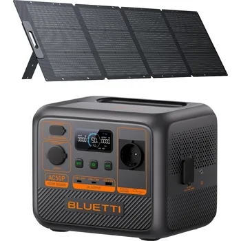 BLUETTI Powerbanka BLUETTI AC50P se 200W solárním panelem ORANŽOVÁ|ŠEDÁ