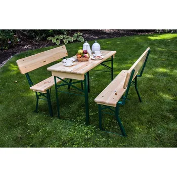 Zahradní sestava Zahradní pivní set KILIAN - zelený / borovice