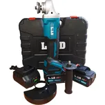 Aku úhlová bruska 68V – bezdrátová bruska s 2× baterií, kufr