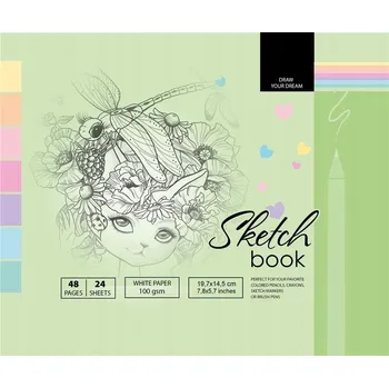 Skicák 197x145 mm, 48 listů, 100g papír TW fresh