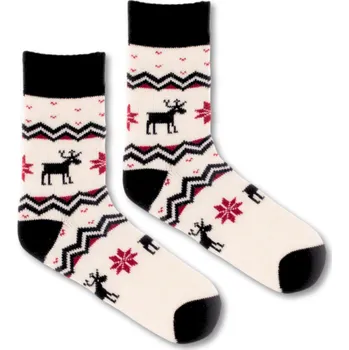 Dámské ponožky Vlněné ponožky Vlnáč Nordic modrý lem L (43-46)