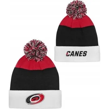 Čepice Dětská zimní čepice Carolina Hurricanes NHL Essentials Cuffed Knit W Pom