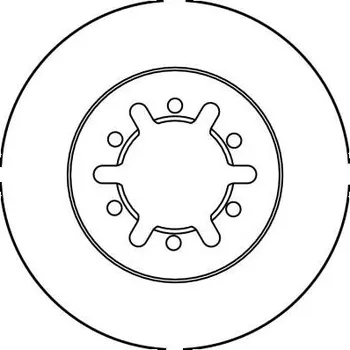 Brzdový kotouč TRW DF3001 Brzdový kotouč