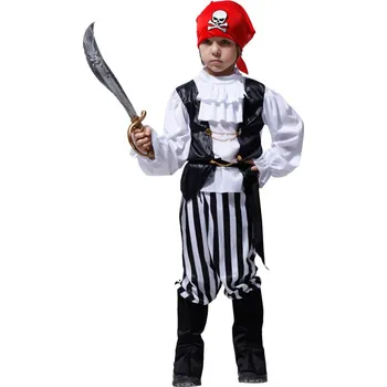Karnevalový kostým Kostým pirát se šátkem vel. L 120-130 cm