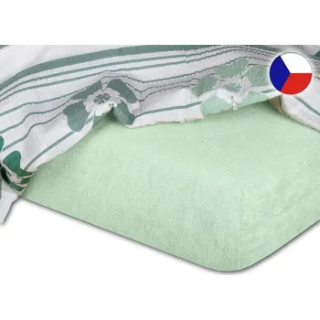 Froté prostěradlo na vysokou matraci 90x200 EXCLUSIVE Mentol