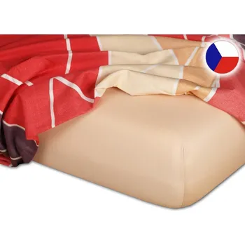 Jersey prostěradlo do postýlky 70x140 EXCLUSIVE medové