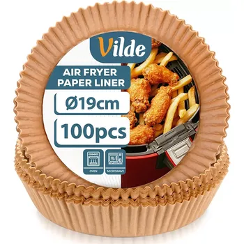 Příslušenství pro fritézu Vilde Papírové vložky do horkovzdušné fritézy 19 cm 100 ks
