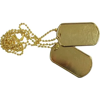 Vojenské psí známky ORIGINÁL USA Identifikační známky ID US Dog Tags originál zlatové