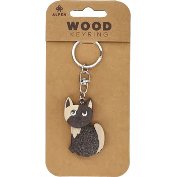 Přívěsek Dřevěný přívěsek Kočka