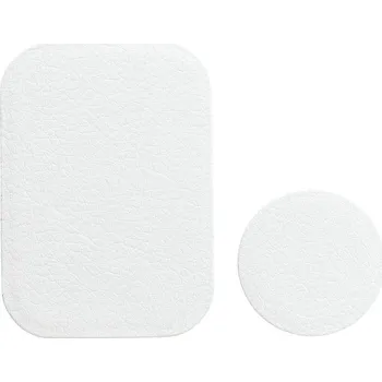 OEM 2x náhradní magnetická destička k držákům bílá / PU leather