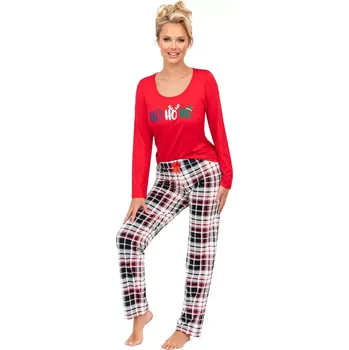 Pánské pyžamo Pyžamo Donna Ho Ho Dlouhá délka/r S-2XL ecru XXL