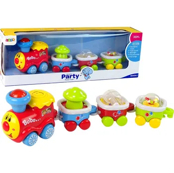 autíčko LEAN Toys Barevný vzdělávací vlak pro děti