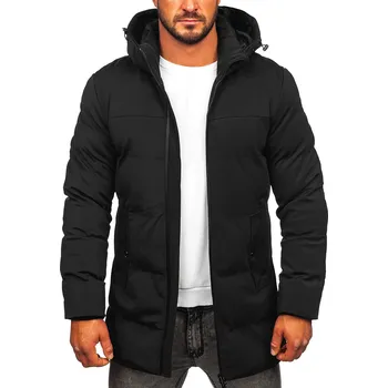 Pánská móda Černá pánská prošívaná zimní bunda Bolf 51M2208 - 3XL