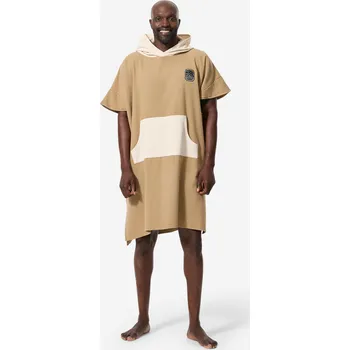 Pláštěnka DECATHLON Surfařské pončo 500 BÉŽOVÁ