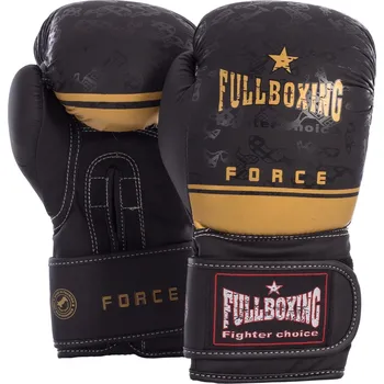 Boxerské rukavice SOFTEE Boxerské rukavice Fullboxing Force 10 oz 10 OZ ČERNÁ|ŽLUTÁ