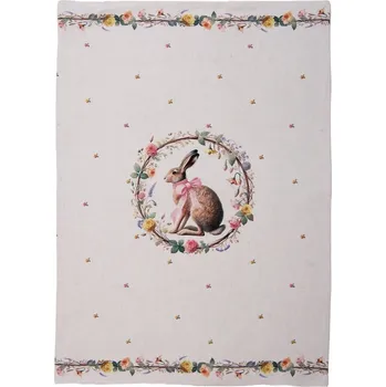 Utěrka Utěrka zajíc s květy Easter Whispers Collection - 50*70 cm