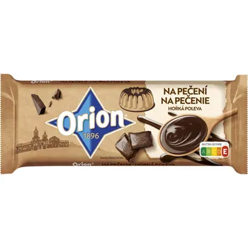 Čokoláda Orion Poleva na pečení hořká 90g cena za kartonové balení (Kartonové balení : 19 ks)