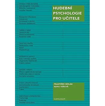 Kniha Hudební psychologie pro učitele Ekniha