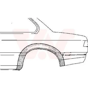 Příslušenství karosérie Boční stěna VAN WEZEL 0606146