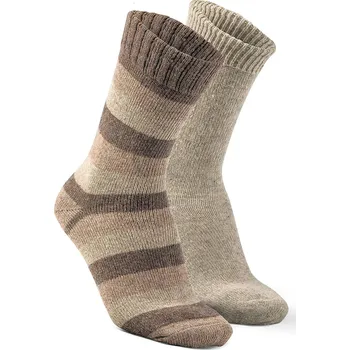 Dámské ponožky Fellhof Alpaka 2703243 2 páry hnědé 43-46