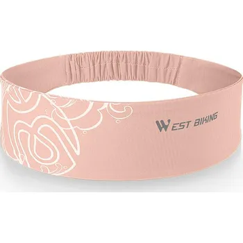 Čepice WEST BIKING Sportovní čelenka WEST BIKING RŮŽOVÁ