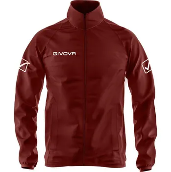 GIVOVA Givova Basico 3XL Sportovní Bunda - Prodyšná a Lehká KAŠTANOVÁ|ČERVENÁ