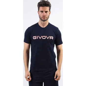 GIVOVA Givova Mořská Modrá Bavlněná Tričko 4XL pro Muže MODRÁ