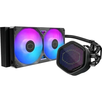 Počítač Cooler Master vodní chladič MasterLiquid Atmos II Pixel LED, 2x120mm, LGA1851, AM5, černá MLX-D24M-A25SZ-P1