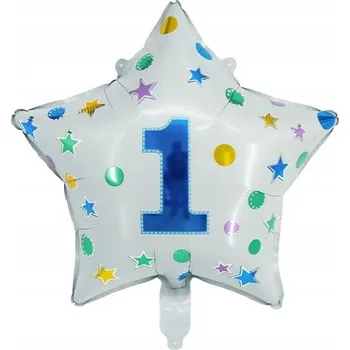 Balónek Fóliový balónek Hvězda k narozeninám, 1 rok, 18"