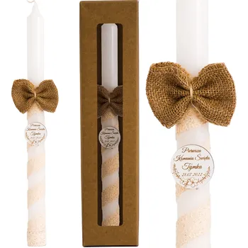 Svíčka Svíčka k Prvnímu svatému přijímání BOHO, komunijní svíčka