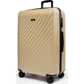Velký rodinný cestovní kufr s TSA zámkem ROWEX Roseline Barva: Šampaňská