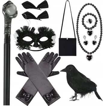 Karnevalový kostým KOSTÝM ČARODĚJNICE ČARODĚJKY VÍLY HŮLKA NA HALLOWEEN KARNEVAL