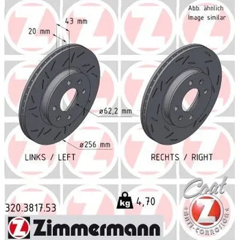 Brzdový kotouč Brzdový kotouč ZIMMERMANN 320.3817.53