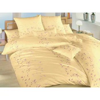 Povlečení flanel Mandevila pudrová na banánovém 2x 70x90, 220x200