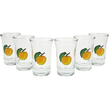 Sklenice Sada štamprlí meruňky 6 ks