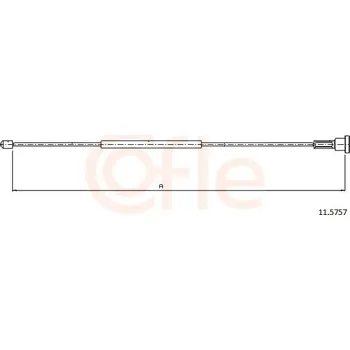 Lanko parkovací brzdy Lanovod parkovací brzdy COFLE 11.5757