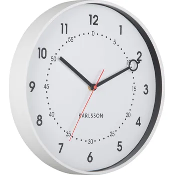 Hodiny Karlsson, Nástěnné hodiny Fresco, bílé - Formadore
