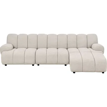 Pohovka House Nordic Třímístná pohovka TAZA béžová 276 cm pravá 1360005