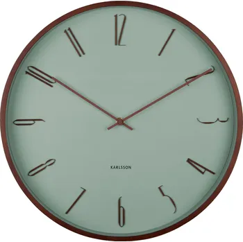 Hodiny Karlsson, Nástěnné hodiny Scandia, pastelově zelené - Formadore