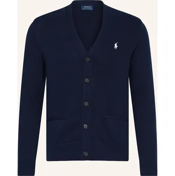 Oblečení a móda Polo Ralph Lauren Pánský Pletený Kardigan, tmavě modrá, M