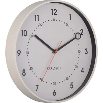 Hodiny Karlsson, Nástěnné hodiny Fresco, světle šedé - Formadore